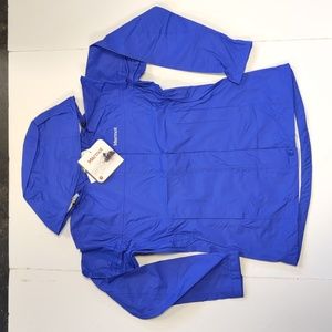 MARMOT Precip Womens XS/S Rain Parka/Jacket/Coat/Shell Blue/Purple NEW
